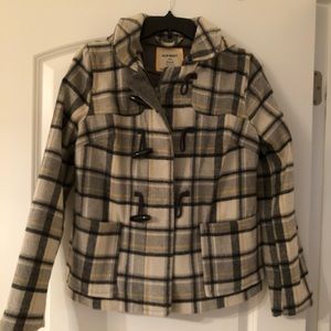 Plaid Wool Coat